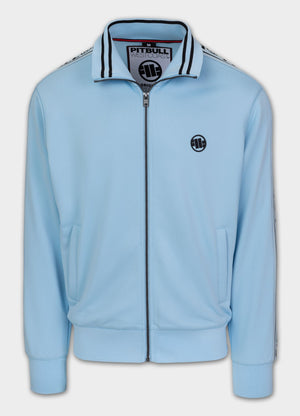 Men's Sweatjacket Oldschool Tape Logo - Light blue