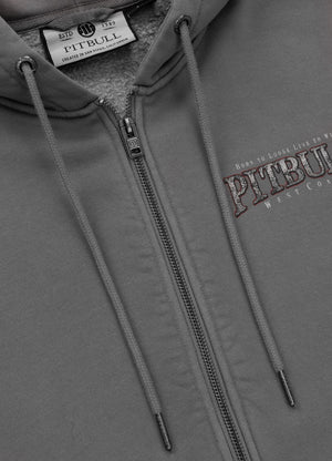 Men's Zip-up hoodie Washed ACE OF SPADES - Gray