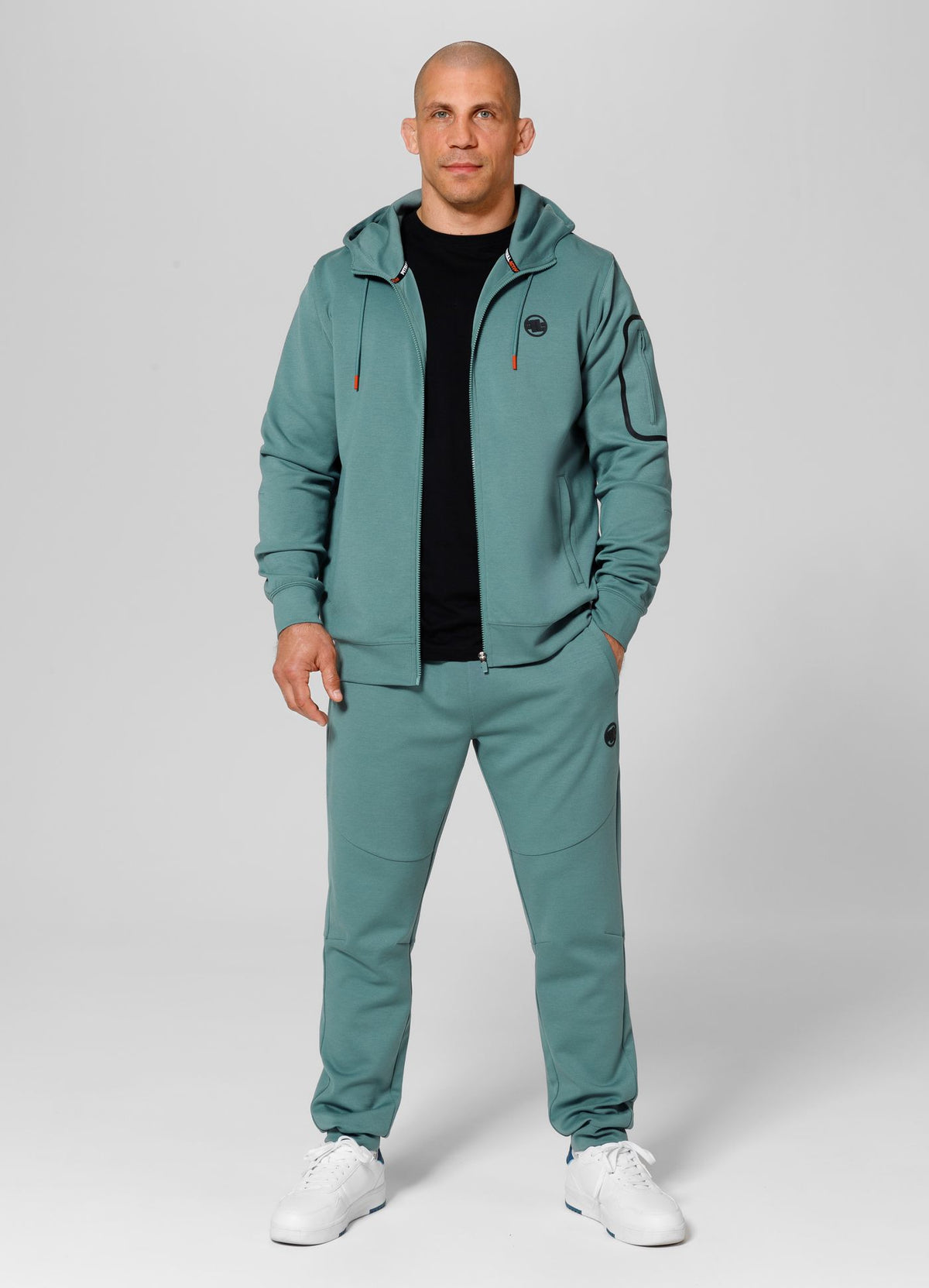 Hoodie mit Reißverschluss Explorer - Mint