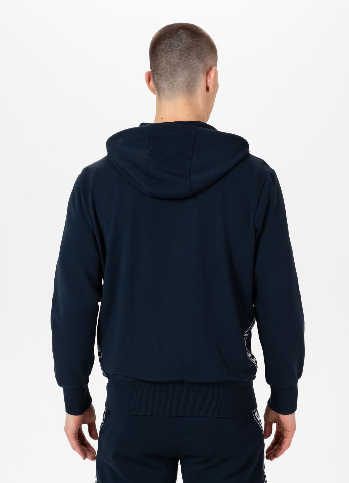 Hoodie mit Reißverschluss French Terry Lotus - Dunkelblau