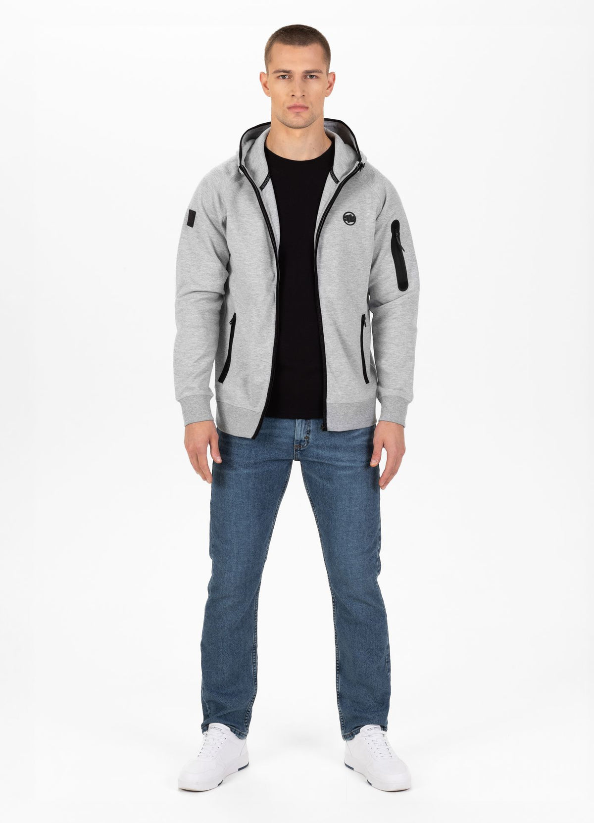 Hoodie mit Reißverschluss Hermes - Grau