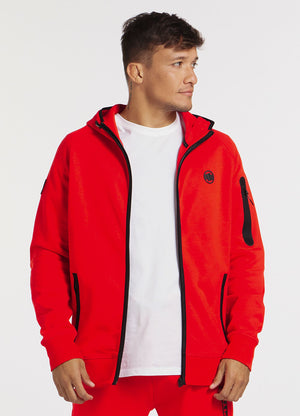Hoodie mit Reißverschluss Hermes - Rot