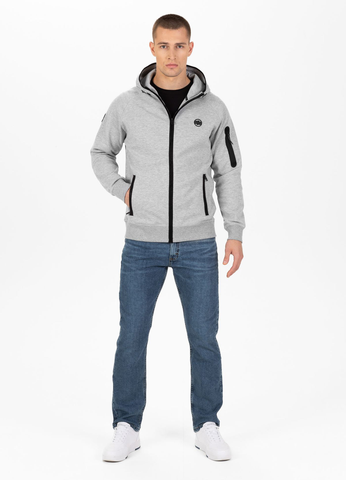 Hoodie mit Reißverschluss Hermes - Grau