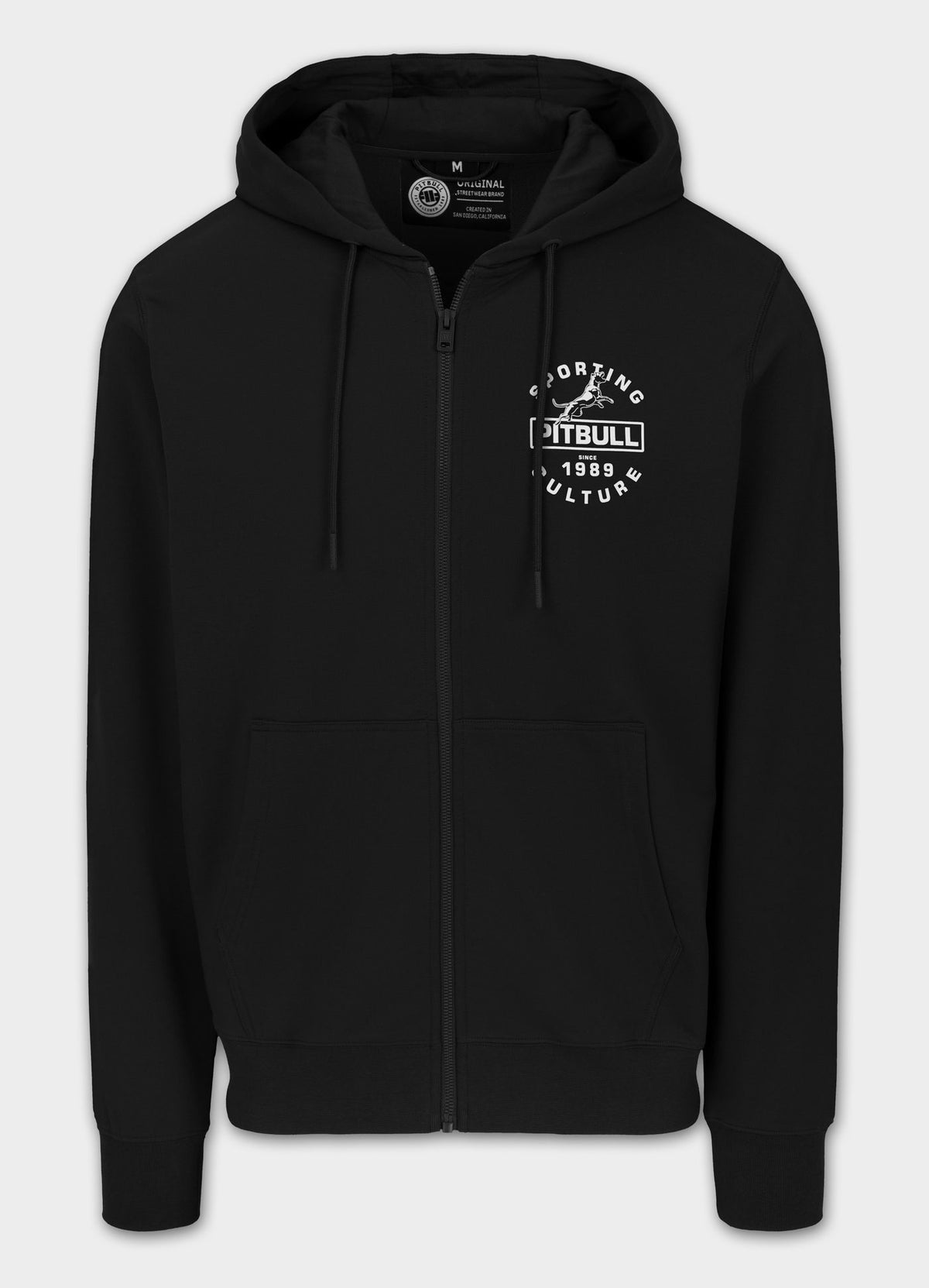 Men's Zip-up hoodie PHYSICAL CULTURE - Black