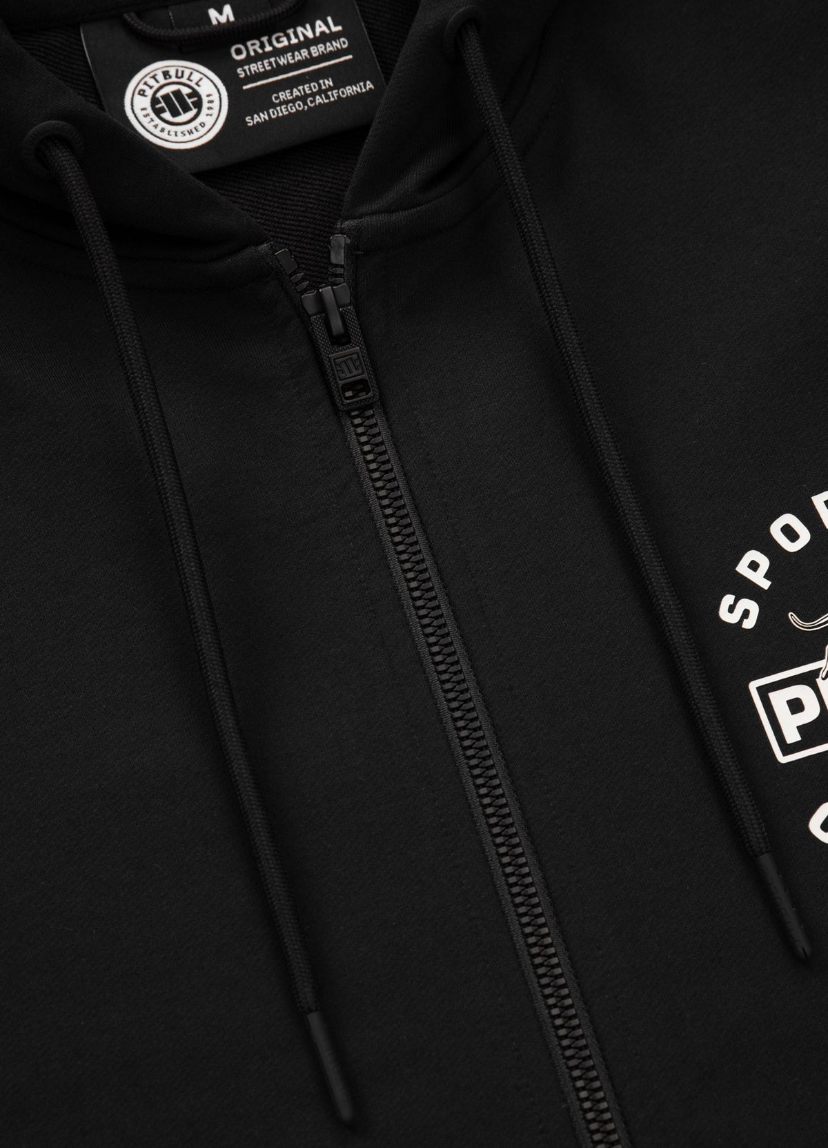 Men's Zip-up hoodie PHYSICAL CULTURE - Black