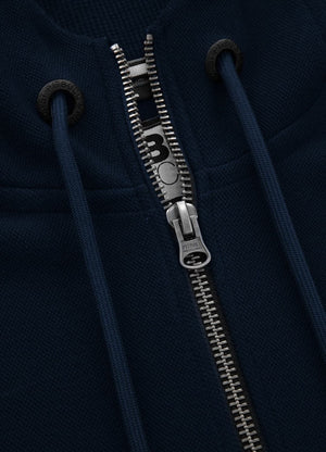 NEUER LOGO Premium Pique Dark Navy Zip Hoodie