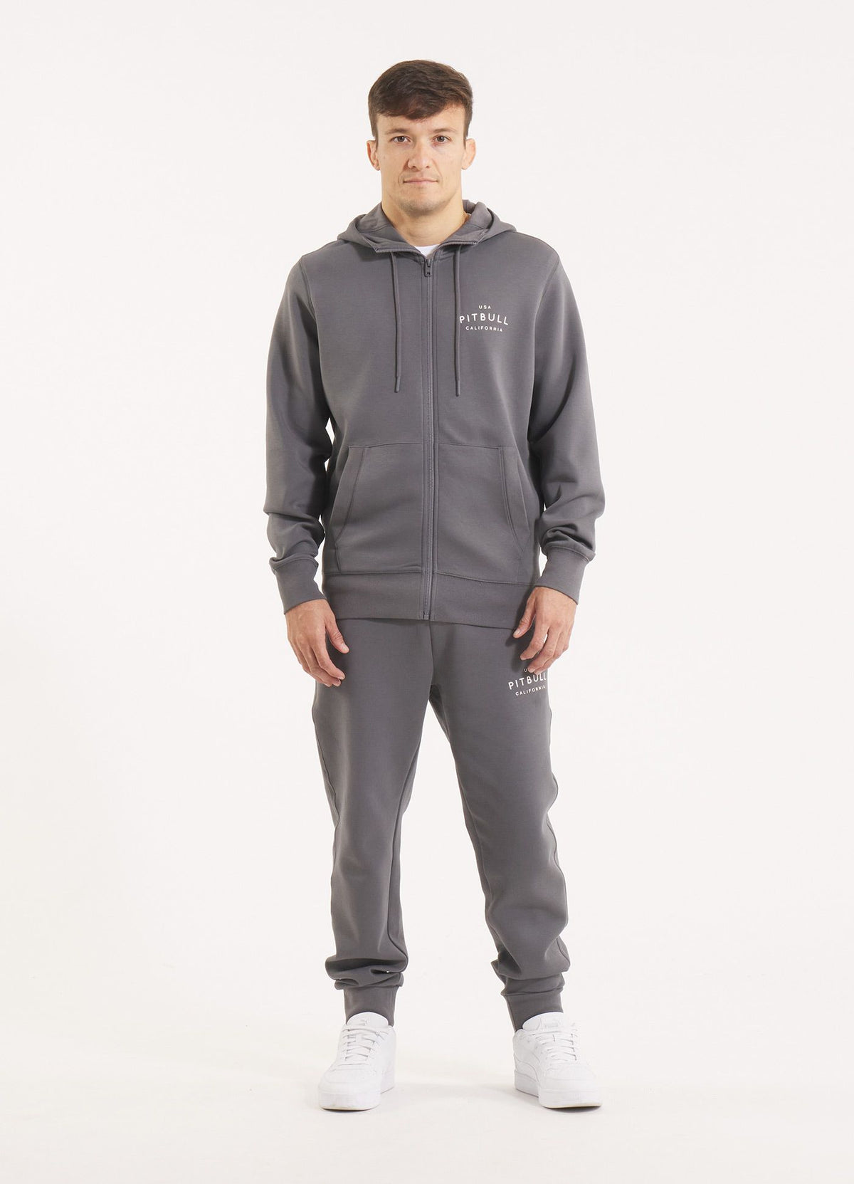 Men's Zip-up hoodie SAMPSON - Graphite