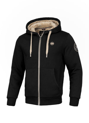 Hoodie mit Reißverschluss Sherpa Ruffin II - Schwarz