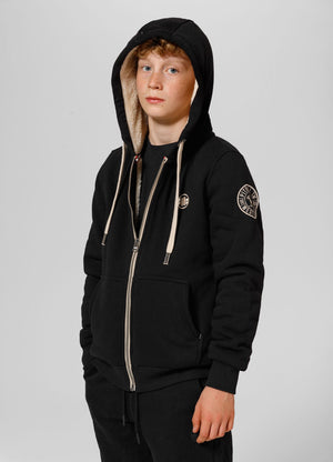 Hoodie mit Reißverschluss Sherpa Ruffin II - Schwarz