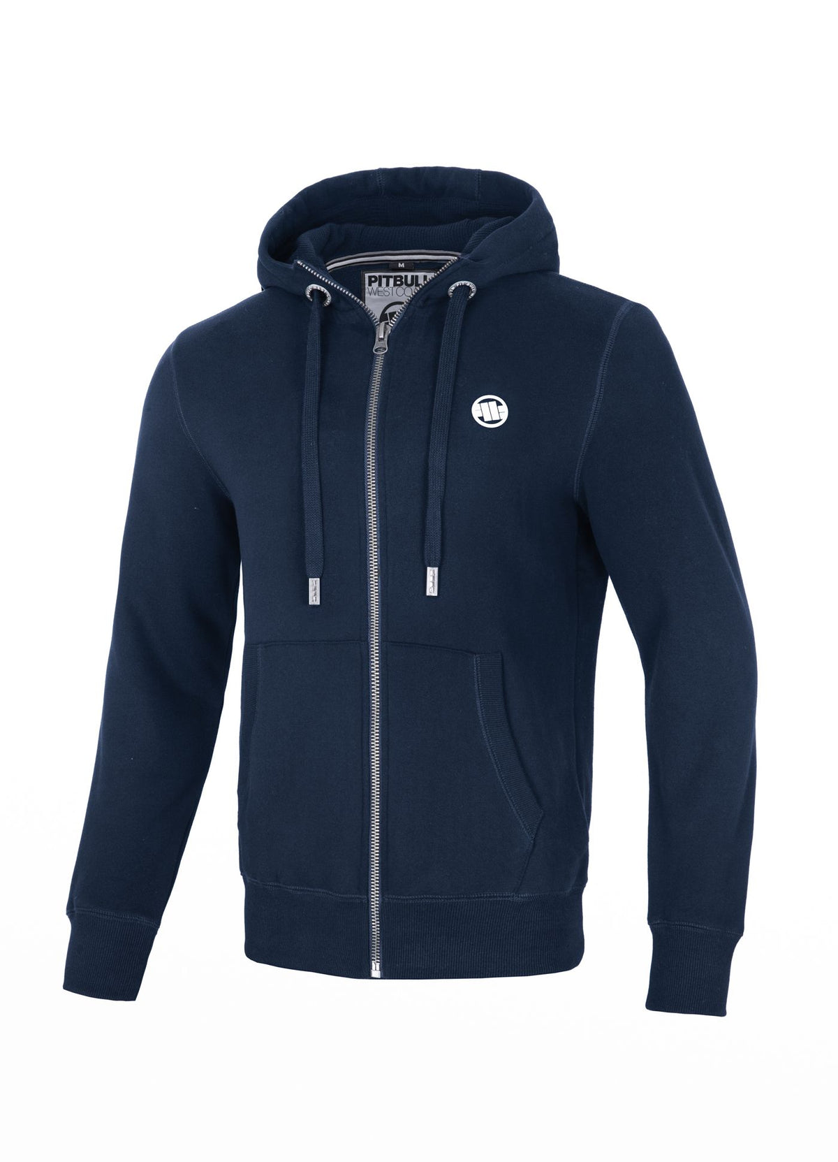 Herren-Kapuzenpullover mit Reißverschluss und kleinem Logo