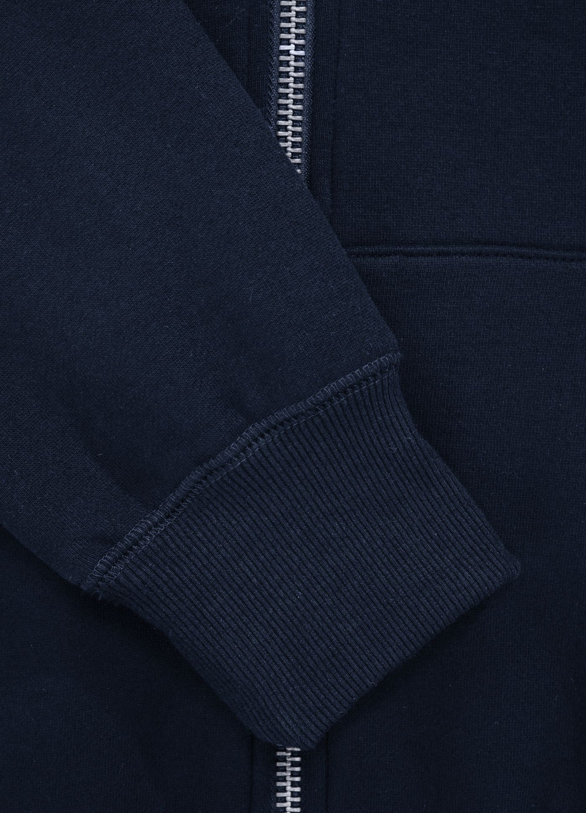 Herren-Kapuzenpullover mit Reißverschluss und kleinem Logo