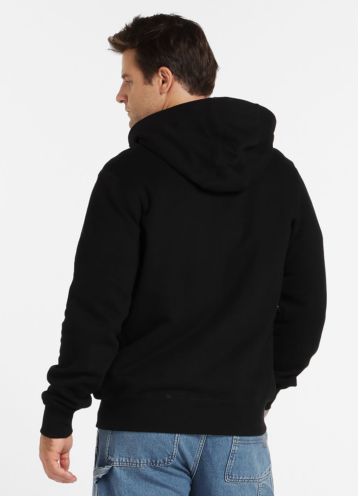 Hoodie mit Reißverschluss Small Logo - Schwarz