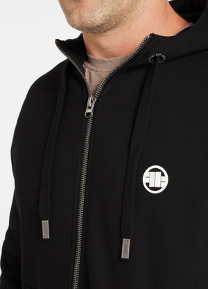 Hoodie mit Reißverschluss Small Logo - Schwarz