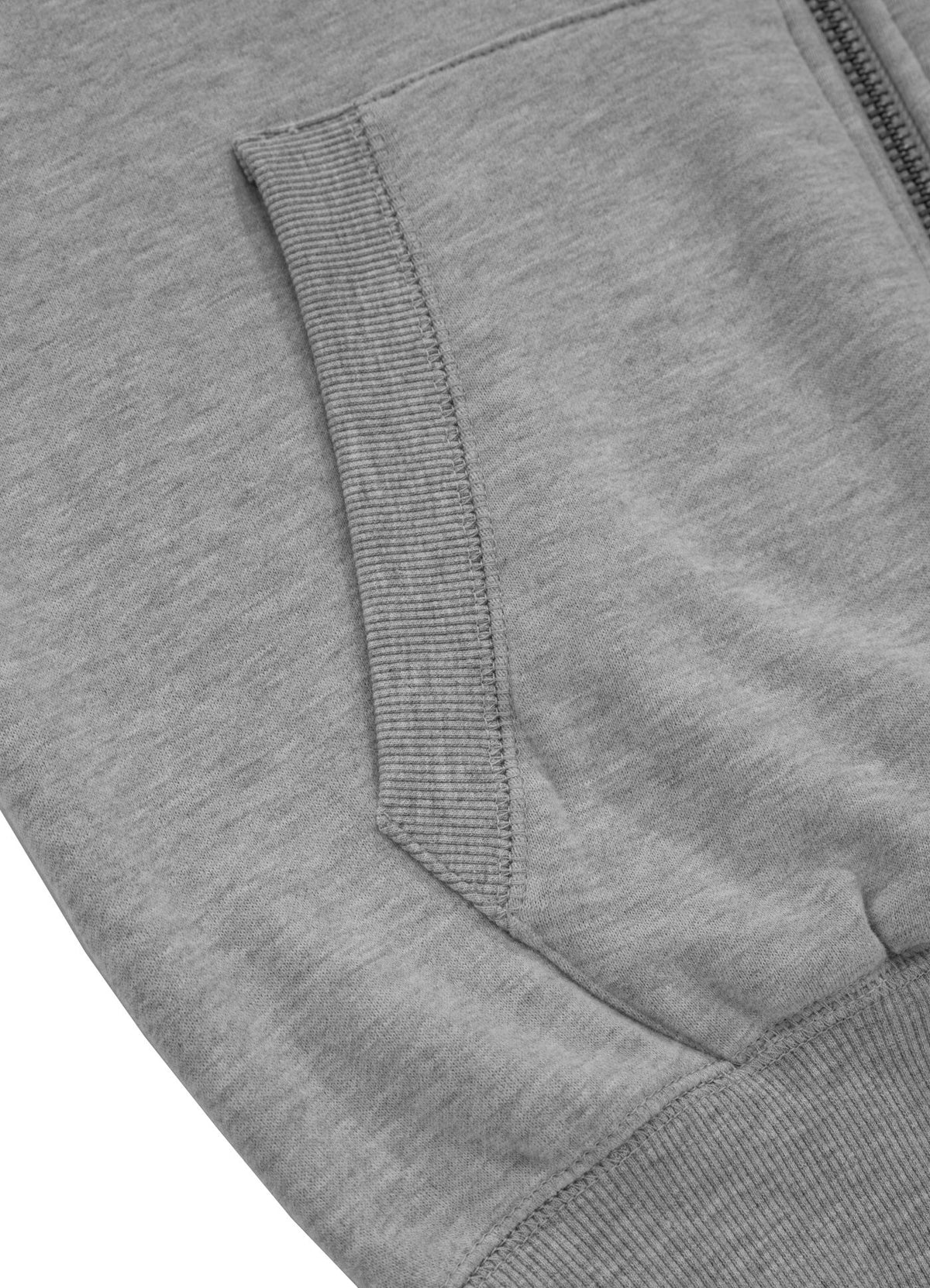 Hoodie mit Reißverschluss Small Logo - Dunkelgrau