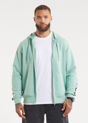 Herren Zip-Hoodie TAPE NUGGET - Helles Mintgrün