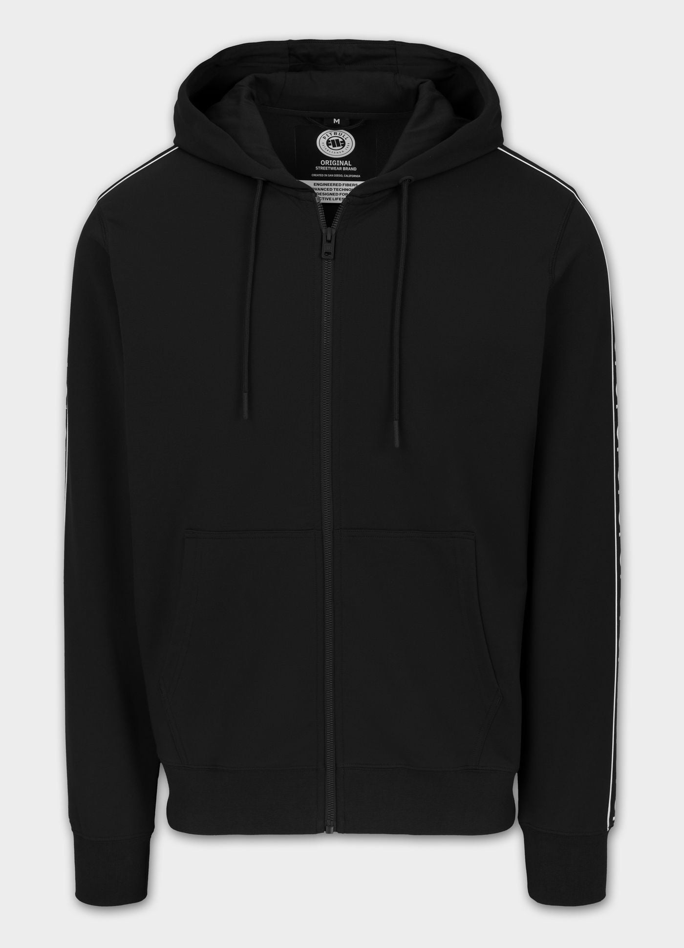 Herren Zip-Hoodie TAPE NUGGET - Schwarz