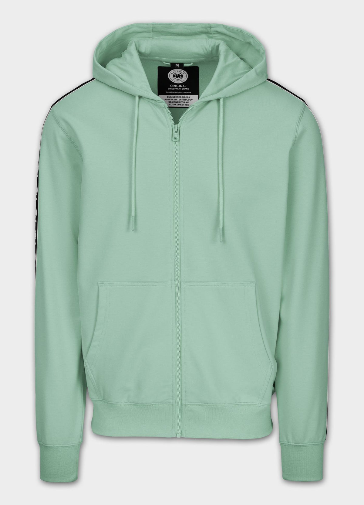Herren Zip-Hoodie TAPE NUGGET - Helles Mintgrün