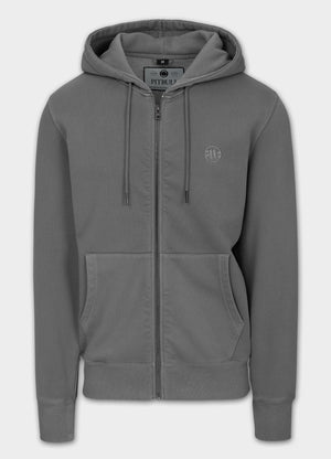 Men's Zip-up hoodie Washed Lancaster II - Gray