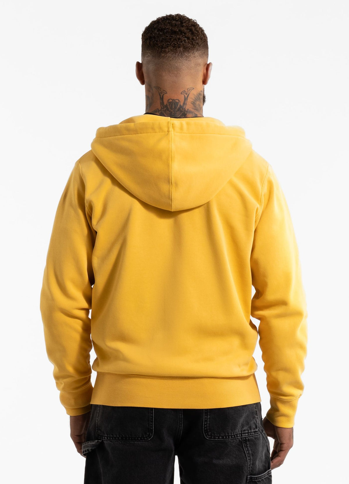 Men's Zip-up hoodie Washed Lancaster II - Washed yellow