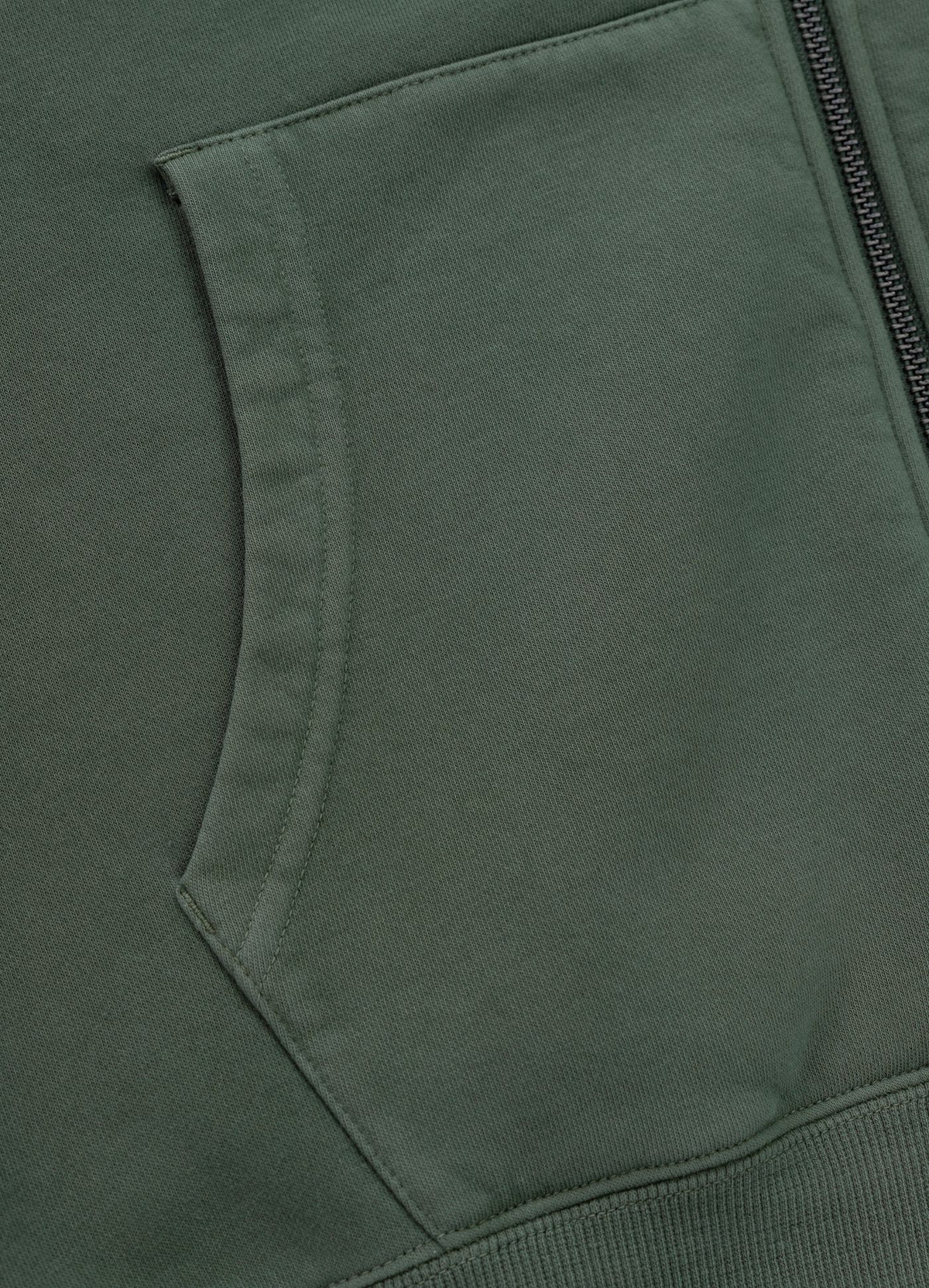 Men's Zip-up hoodie Washed Lancaster II - Washed green