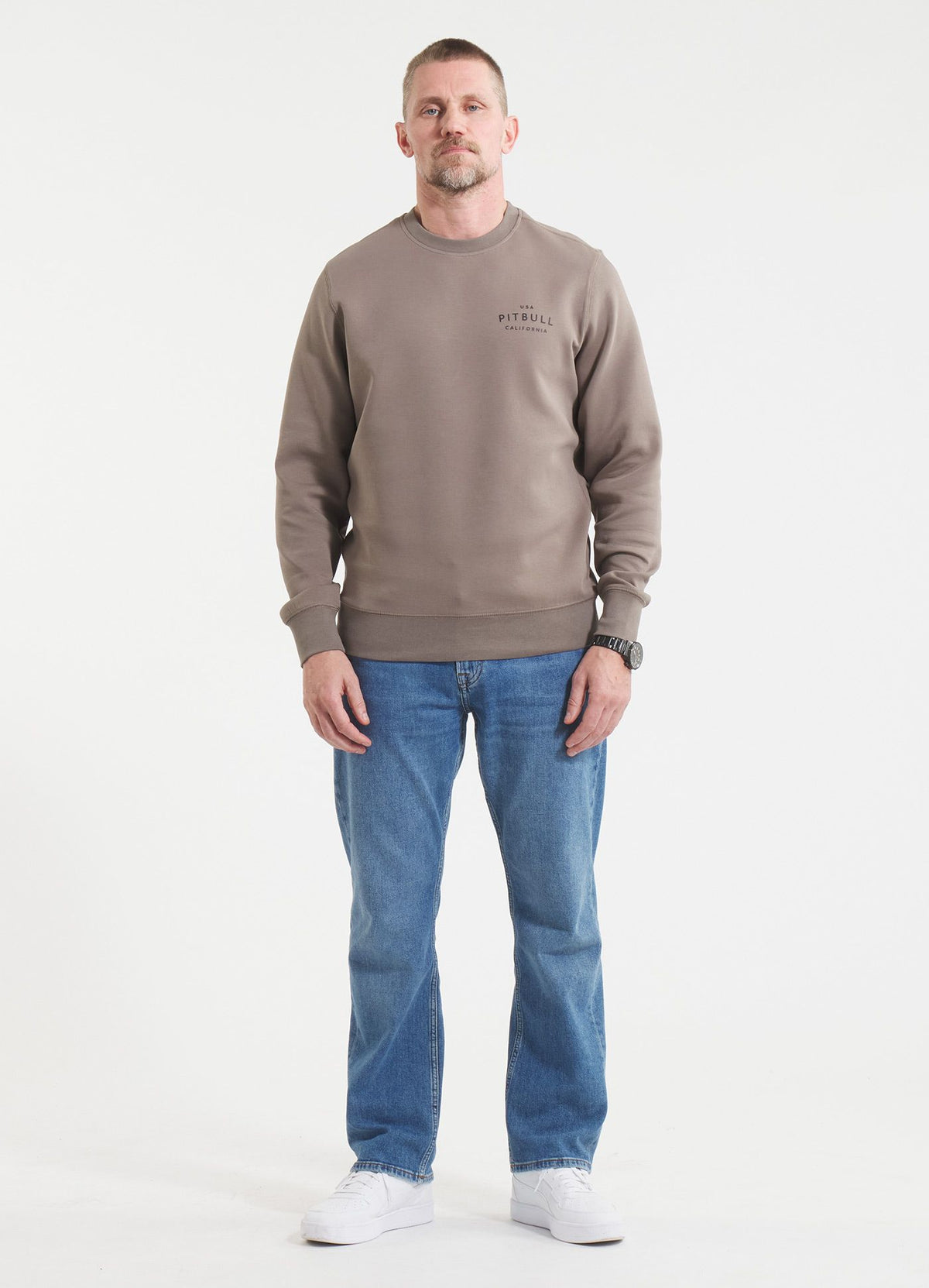 Herren Sweatshirt SAMPSON - Hellbraun