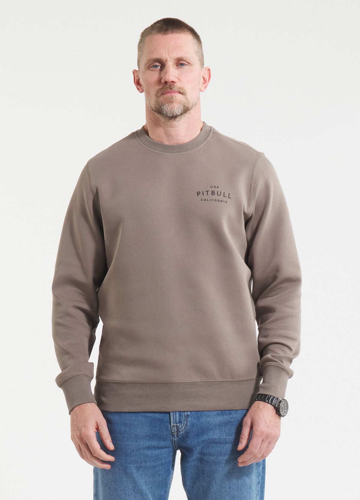 Herren Sweatshirt SAMPSON - Hellbraun