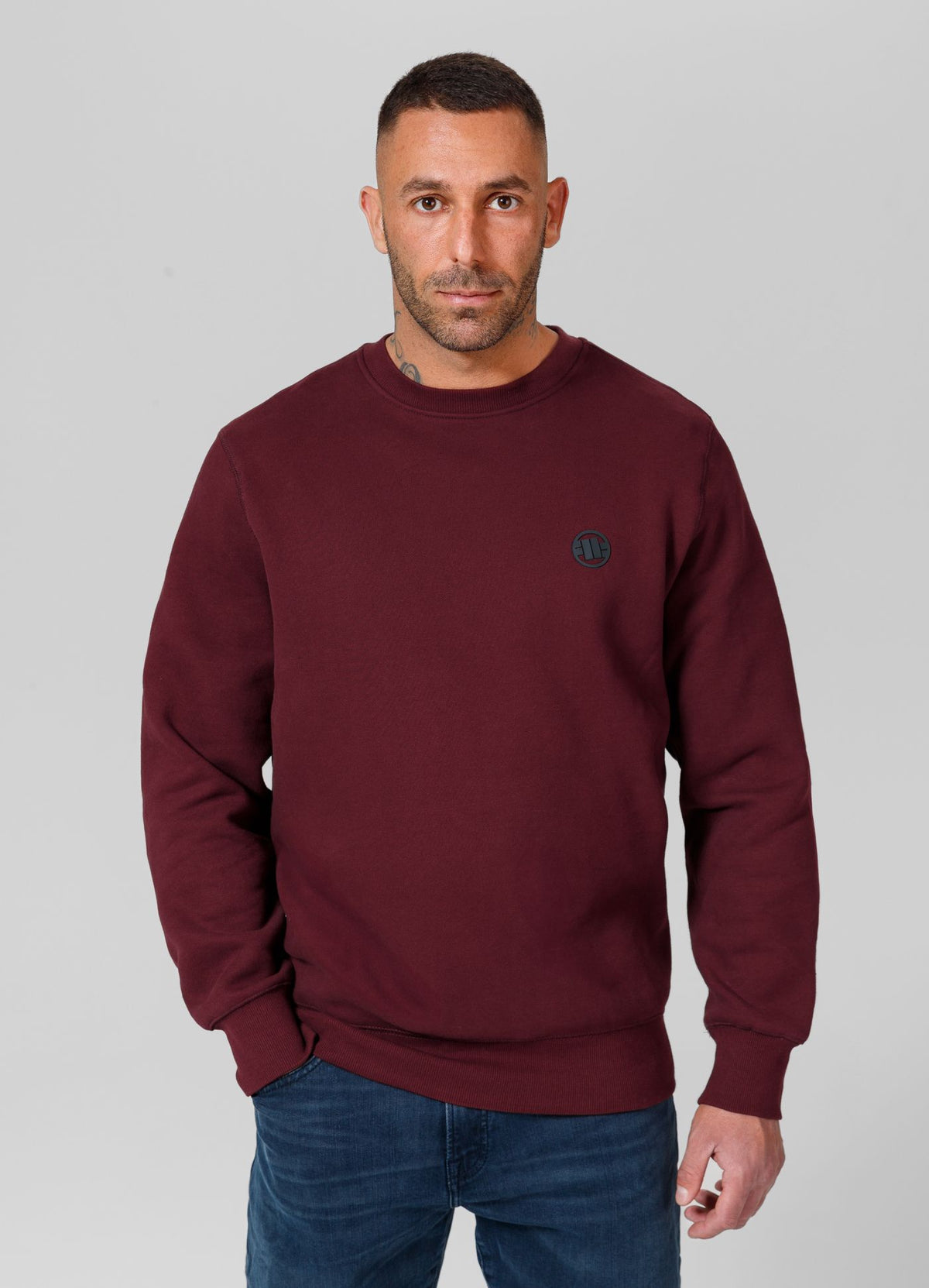 Sweatshirt Small Logo - Bordeaux