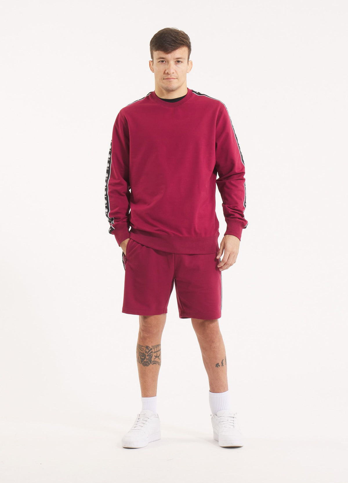 Men's Sweatshirt TAPE NUGGET - Burgundy