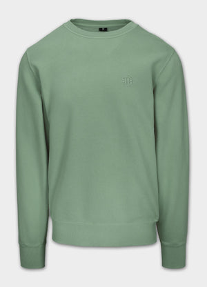 Herren Sweatshirt Washed Lancaster II - Salbeigrün
