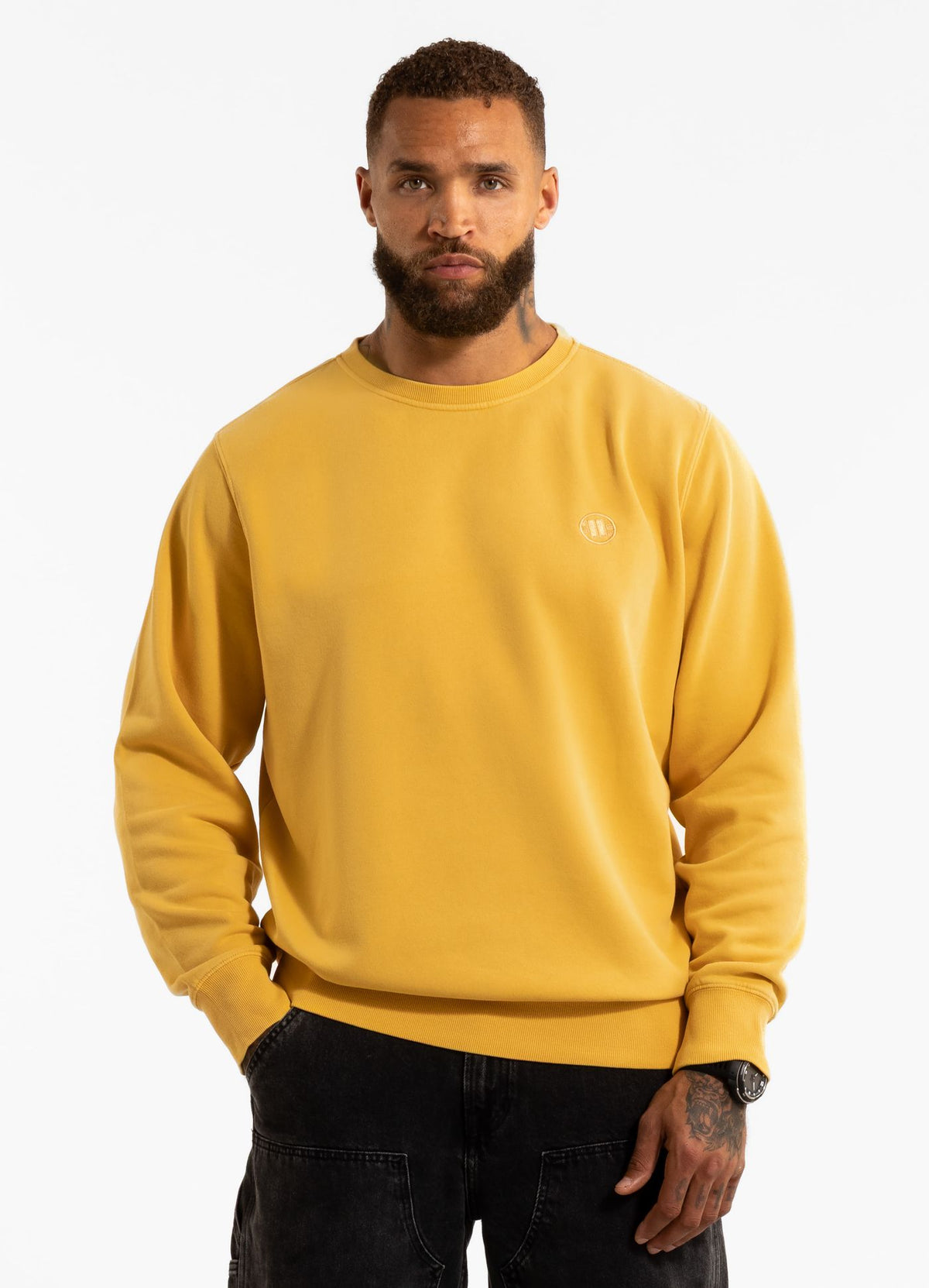 Men's Sweatshirt Washed Lancaster II - Washed yellow