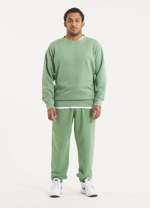 Herren Sweatshirt Washed Lancaster II - Salbeigrün