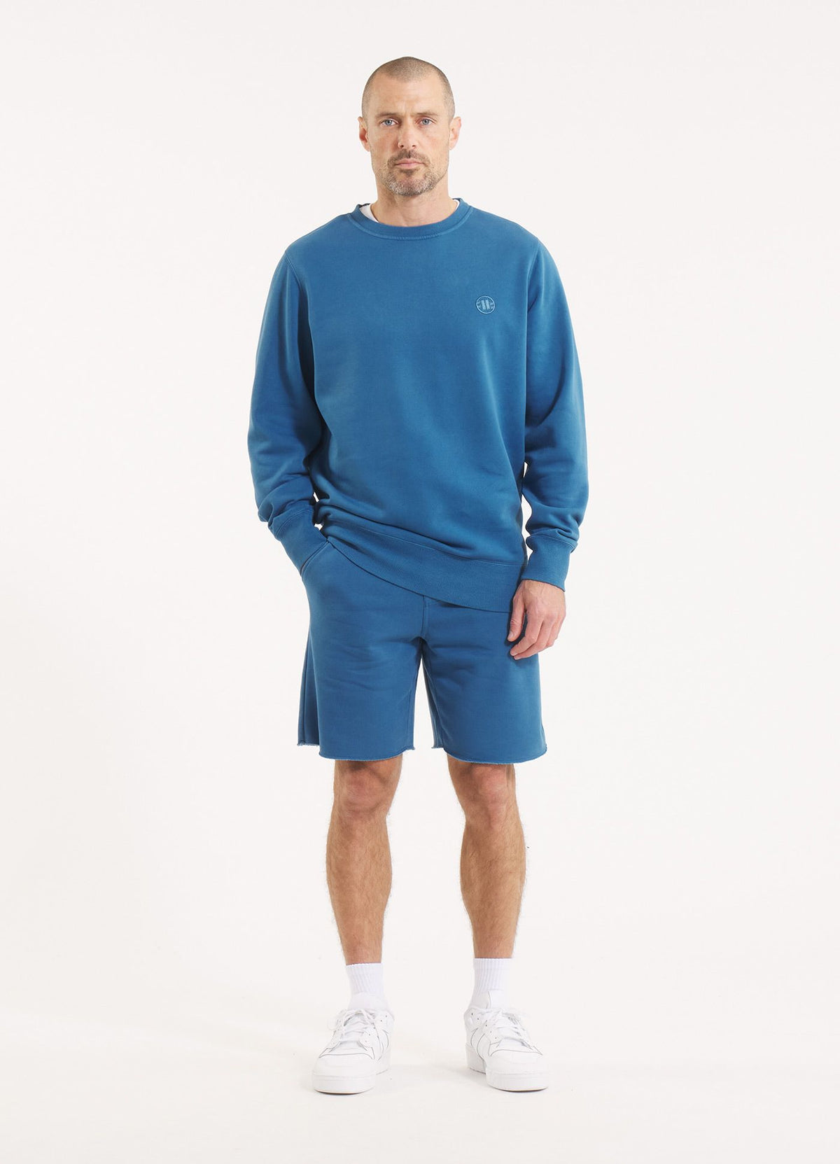 Men's Sweatshirt Washed Lancaster II - Shade blue