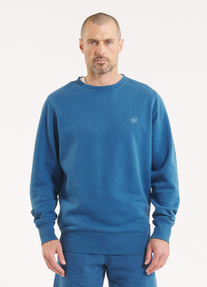 Men's Sweatshirt Washed Lancaster II - Shade blue