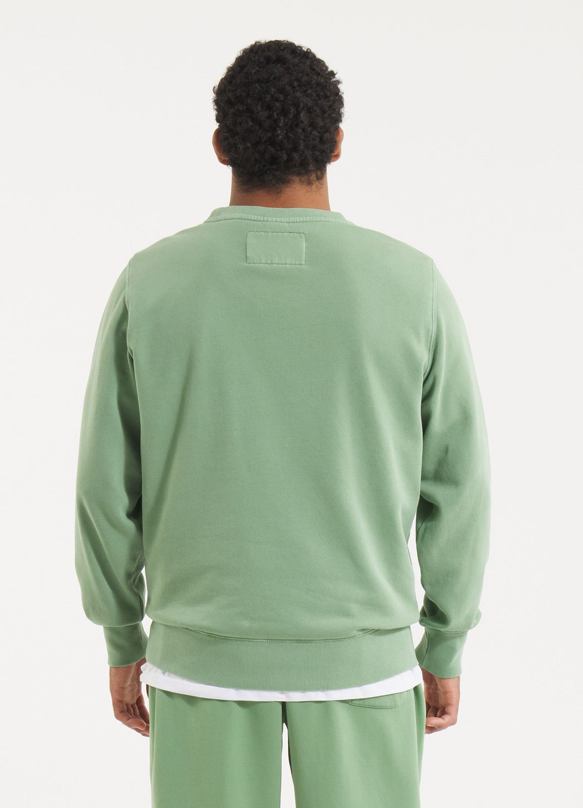 Herren Sweatshirt Washed Lancaster II - Salbeigrün