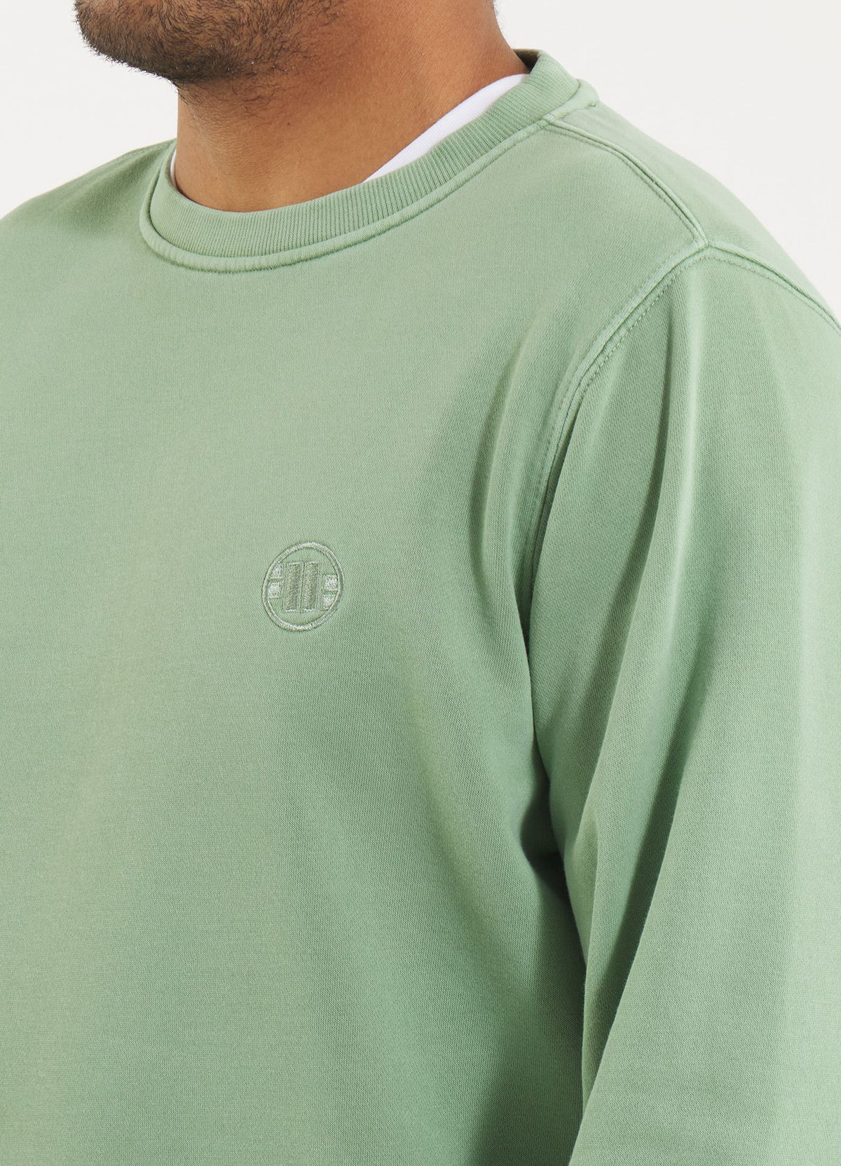 Herren Sweatshirt Washed Lancaster II - Salbeigrün