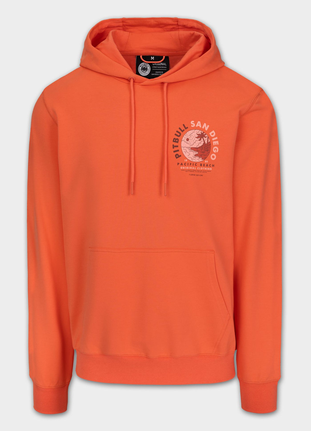 Herren Hoodie PLANET SURF - Lachs