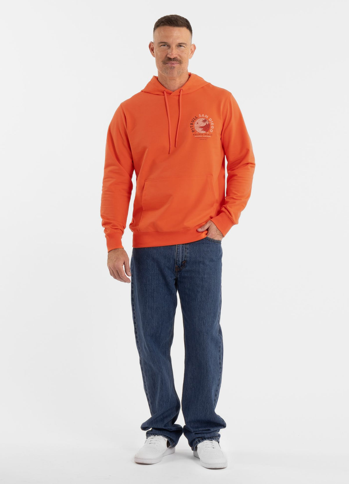 Herren Hoodie PLANET SURF - Lachs