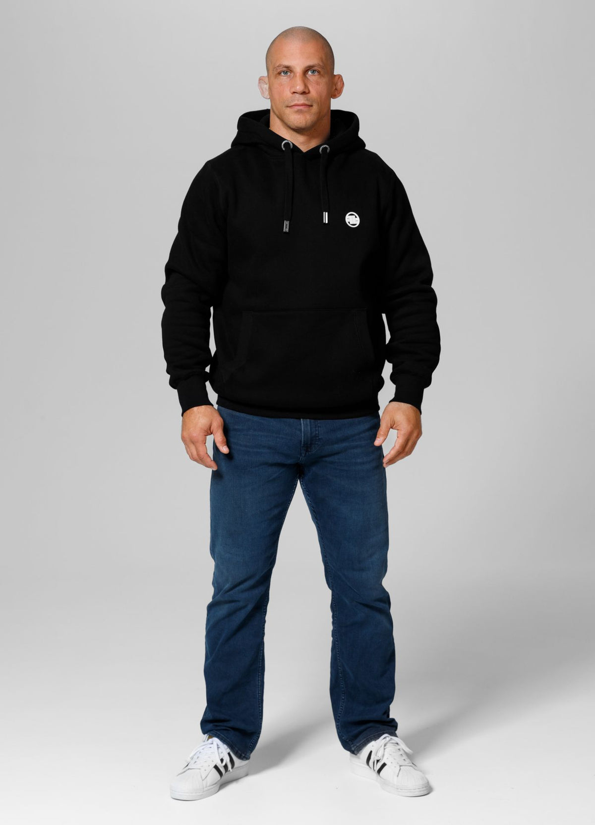 Hoodie Small Logo - Schwarz