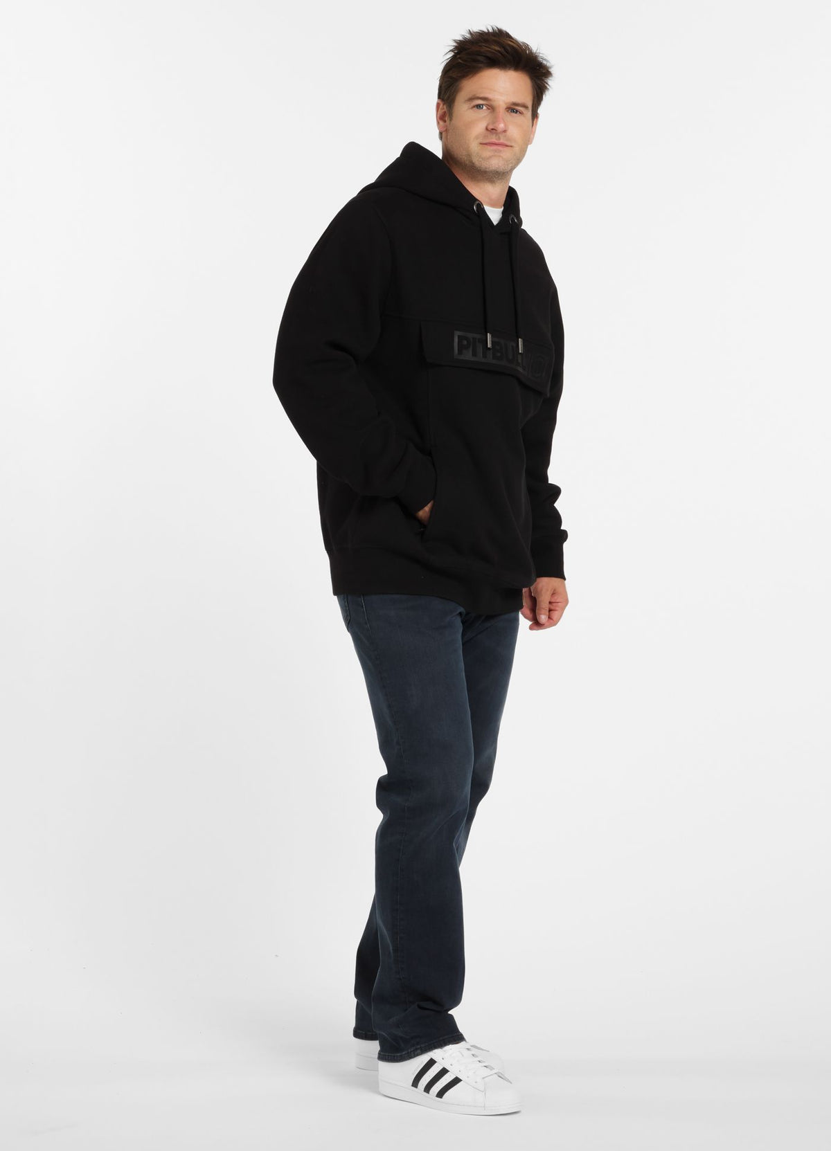 Hoodie Two-Color Hilltop - Schwarz / Schwarz