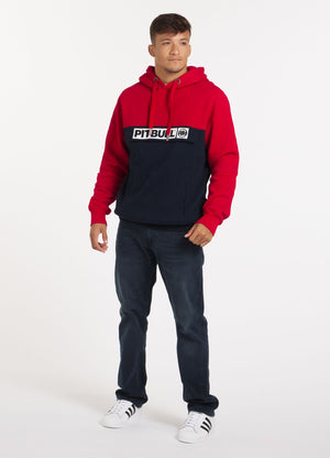 Hoodie Hilltop 2 - Rot/Dunkelblau