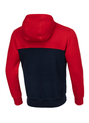 Hoodie Hilltop 2 - Rot/Dunkelblau