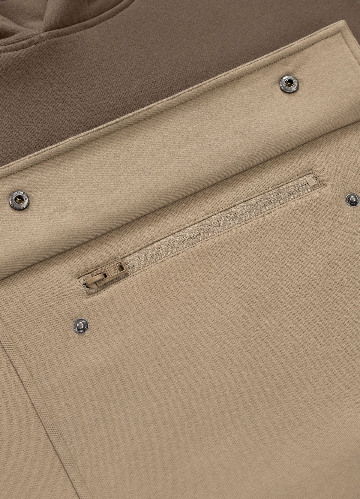 Hoodie Two-Color Hilltop - Braun / Sand