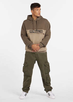 Hoodie Two-Color Hilltop - Braun / Sand