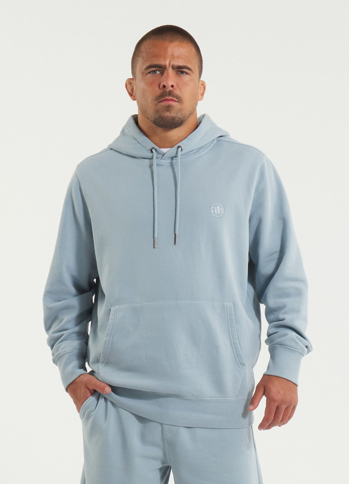 Men's Hoodie Washed Lancaster II - Washed blue