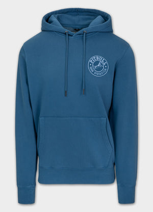 Herren Hoodie Washed VINTAGE BOXING - Blau