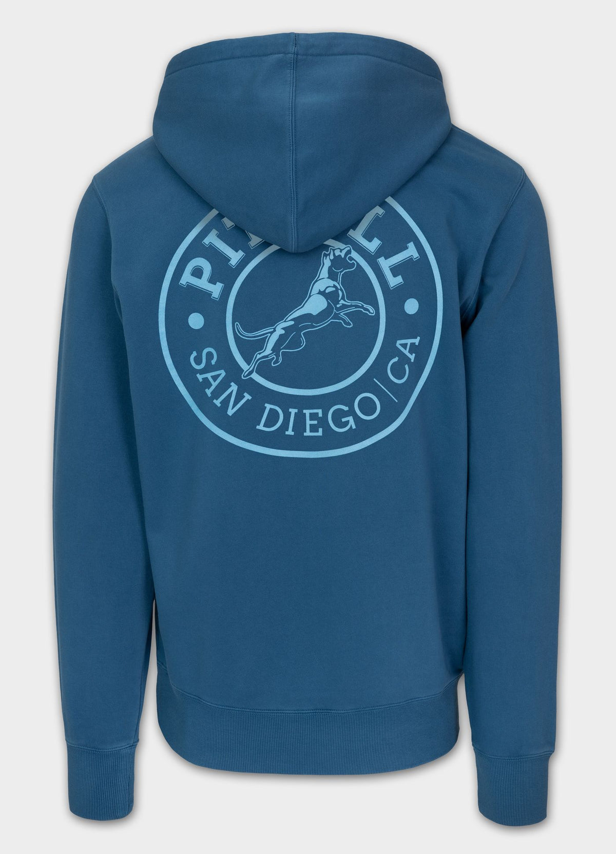 Herren Hoodie Washed VINTAGE BOXING - Blau