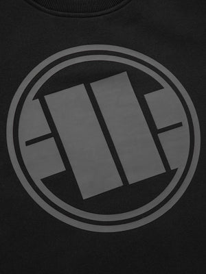 Einfarbiger Rundhalsausschnitt mit großem Logo