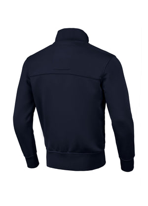 Oldschool Trainingsjacke Kleines Logo Dunkelblau