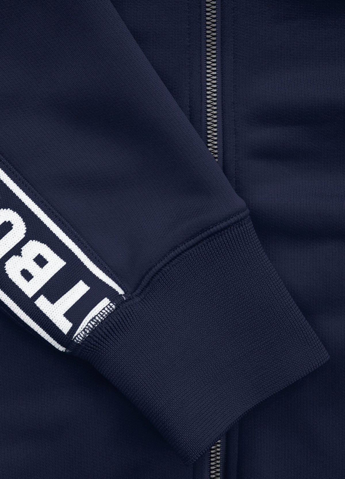 Zip-Up Trainingsjacke Oldschool Tape Logo - Dunkelblau