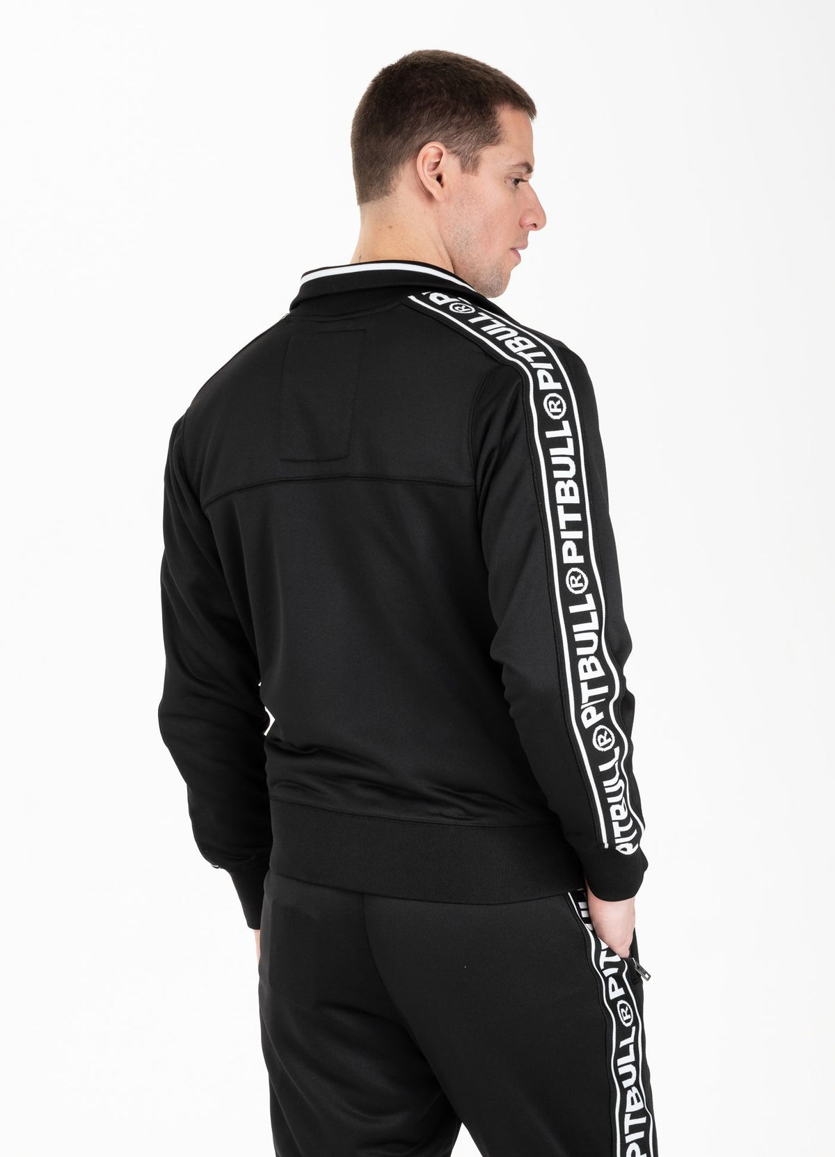 Trainingsjacke Oldschool Tape Logo - Schwarz